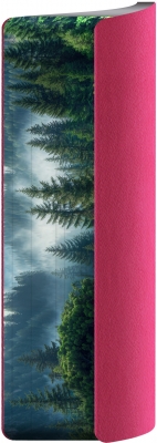 Agenda Herlitz datata 2026, A5, 352 pagini, coperta din piele sintetica, Premium Deluxe Loreto, culoare magenta, margini tiparite ghost